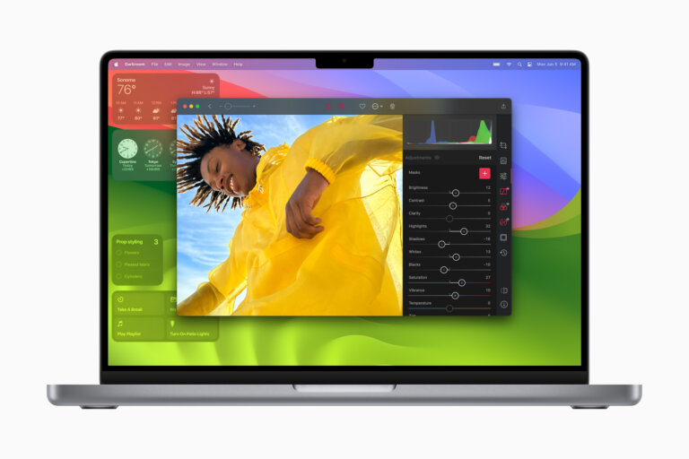 Apple WWDC23 macOS Sonoma Widgets in background 230605