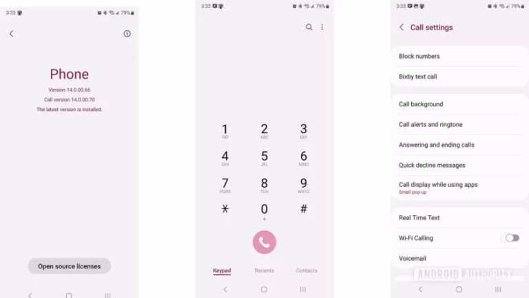 Samsung Phone Dialer screenshot 2022 840w 472h