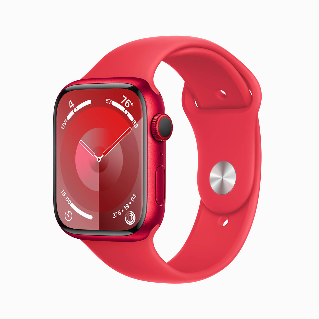 Apple Watch S9 red aluminum Sport Band PRODUCT RED 230912