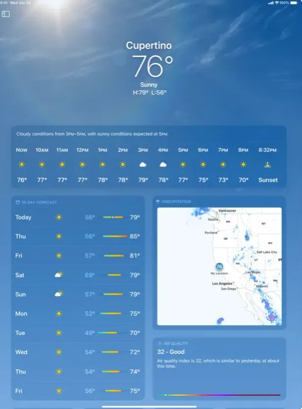 apple weather ipad app 2