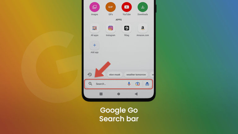 2. Google Go Search Bar