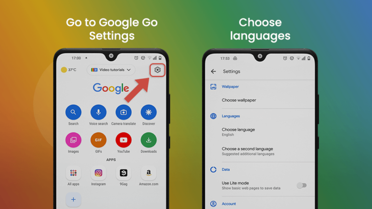 5. Google Go Choose Languages