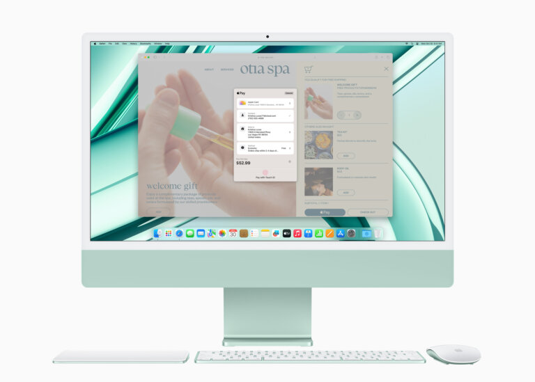 Apple iMac M3 color matched accessories 231030