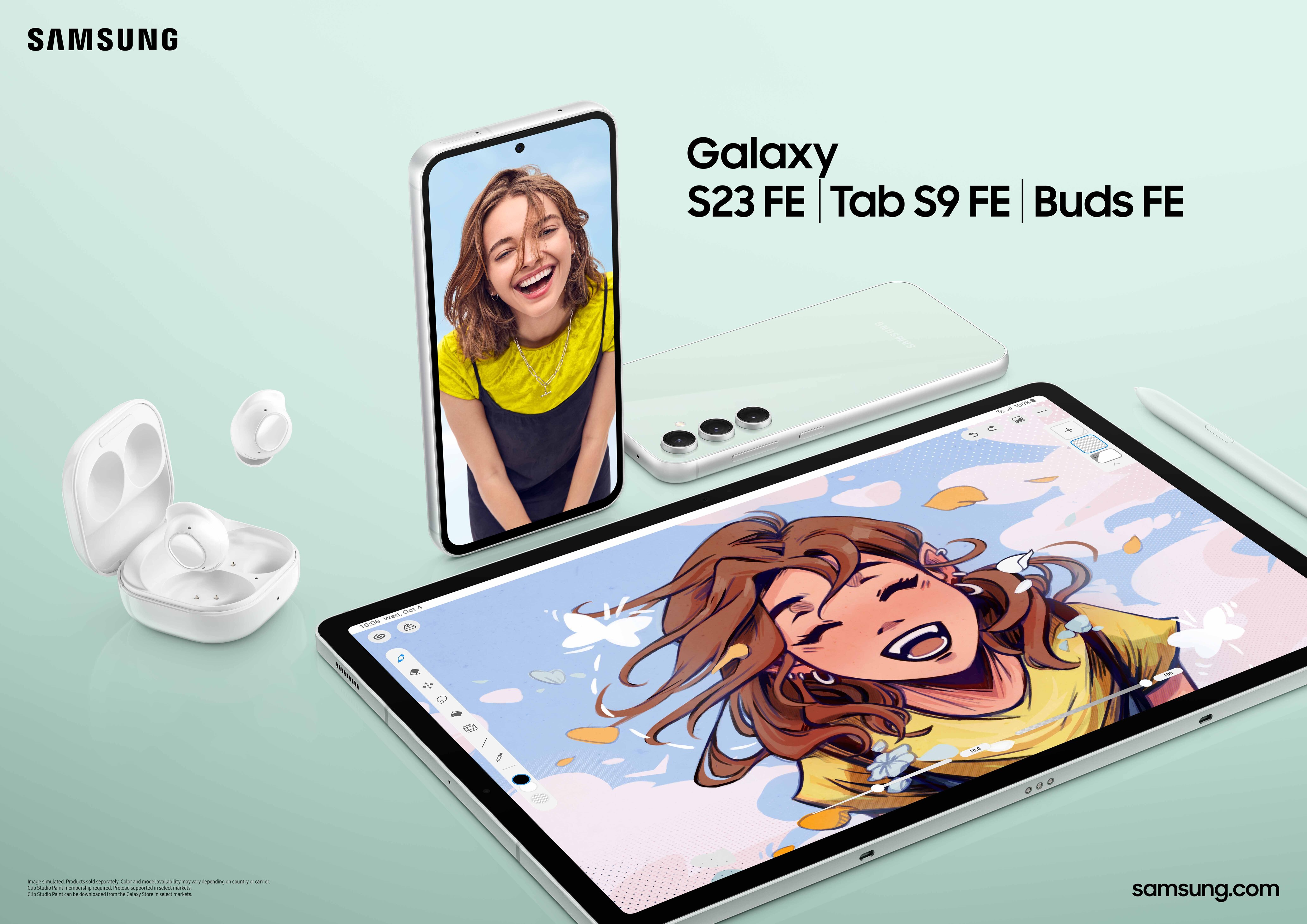 Samsung Galaxy S23 FE, Galaxy Tab S9 FE, Galaxy Buds FE และ Galaxy SmartTag2 มอบประสบการณ์ระดับเรือธงสู่ผู้ใช้ให้ได้สัมผัสมากยิ่งขึ้น