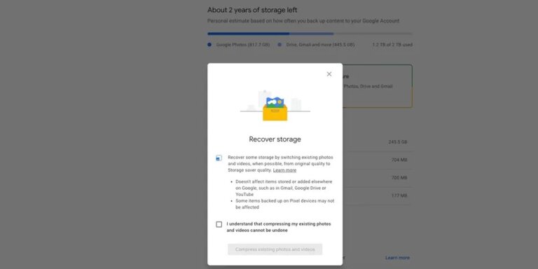 google photos storage saver