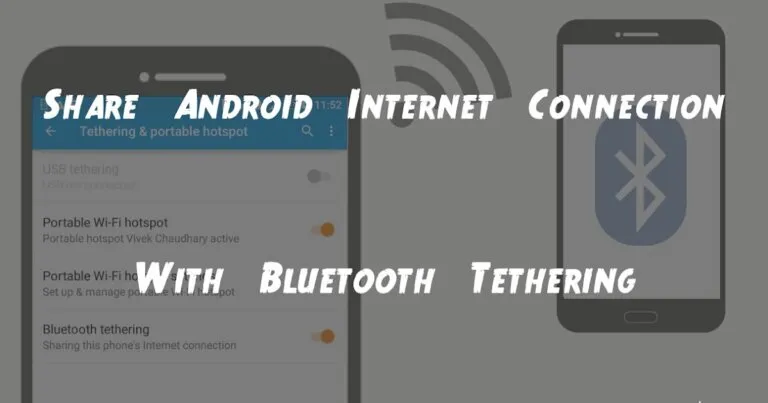 แชร์อินเทอร์เน็ตผ่าน Bluetooth ของมือถือ Android