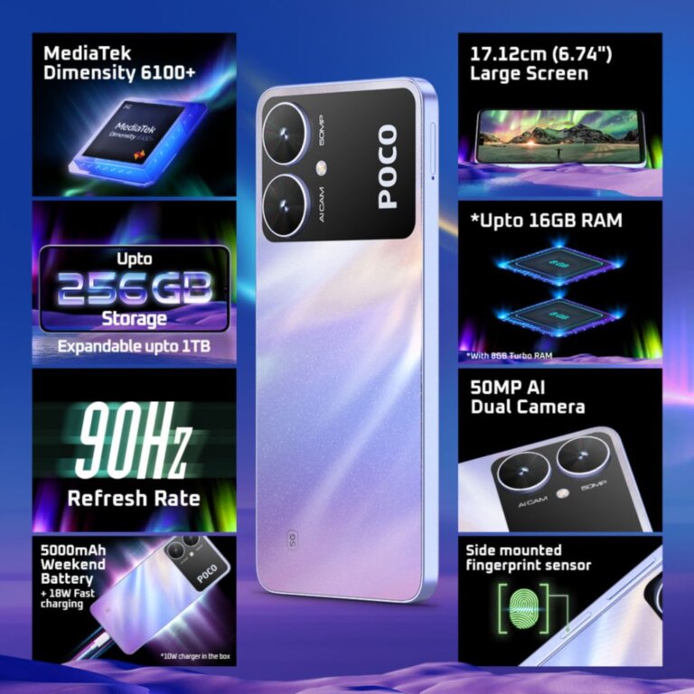 POCO M6 5G features 1024x1024 1