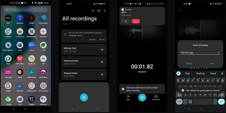 Record sound on Android 002