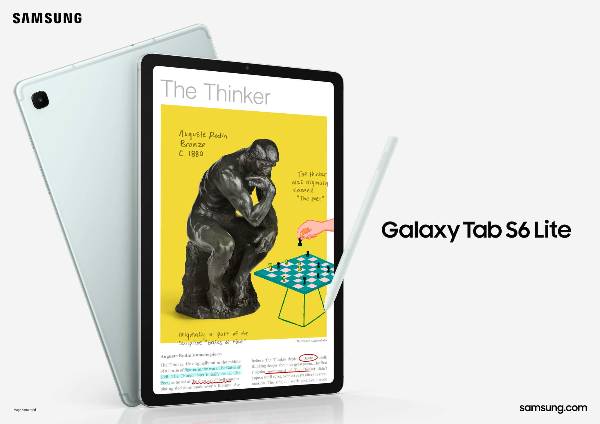 แท็บเล็ตพร้อม S Pen ราคาสุดคุ้มที่สุด! Samsung Galaxy Tab S6 Lite 2024 แรงขึ้น ไวขึ้น มี S Pen ให้มาในกล่องไม่ต้องซื้อเพิ่ม เขียนลื่น จัดเต็มทุกฟังก์ชั่น