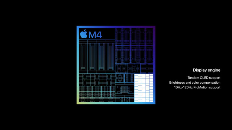 Apple M4 chip display engine 240507