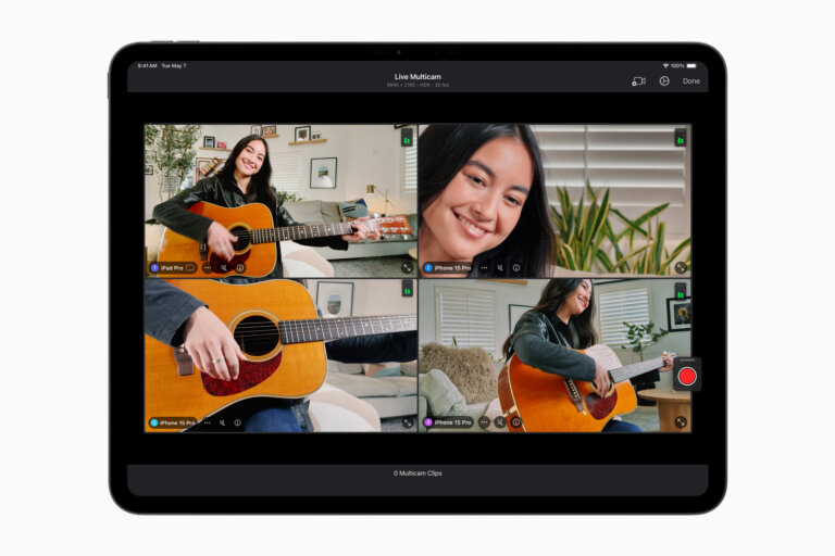 Apple iPad Pro Final Cut Pro Live Multicam 240507