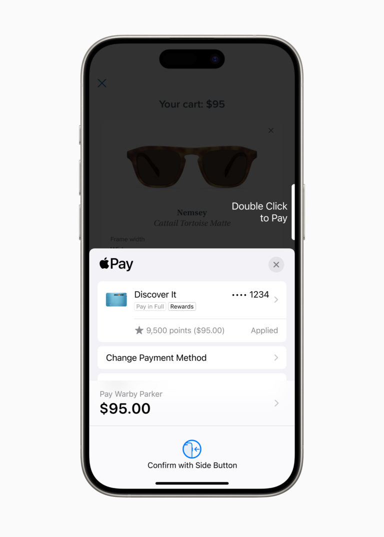 Apple WWDC24 iOS 18 Apple Pay rewards and installments 240610
