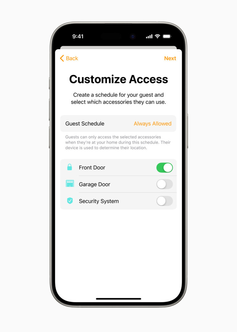 Apple WWDC24 iOS 18 Home customize access 240610