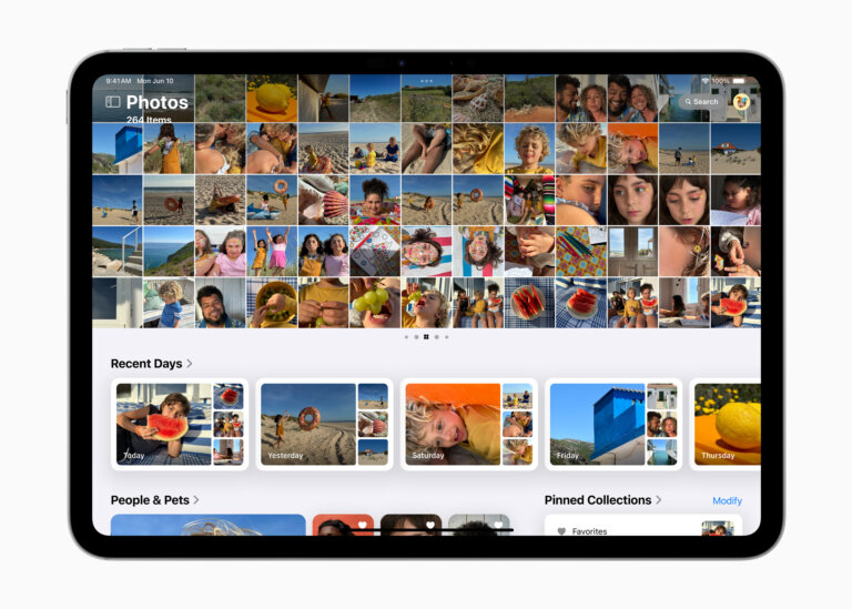 Apple WWDC24 iPadOS 18 redesigned Photos 240610