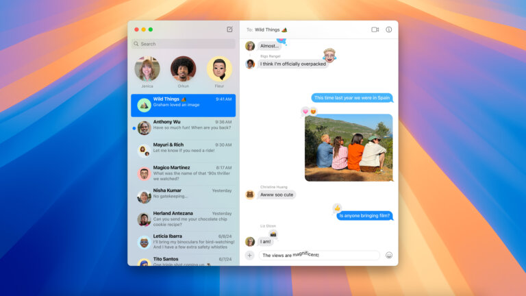 Apple WWDC24 macOS Sequoia Messages 240610