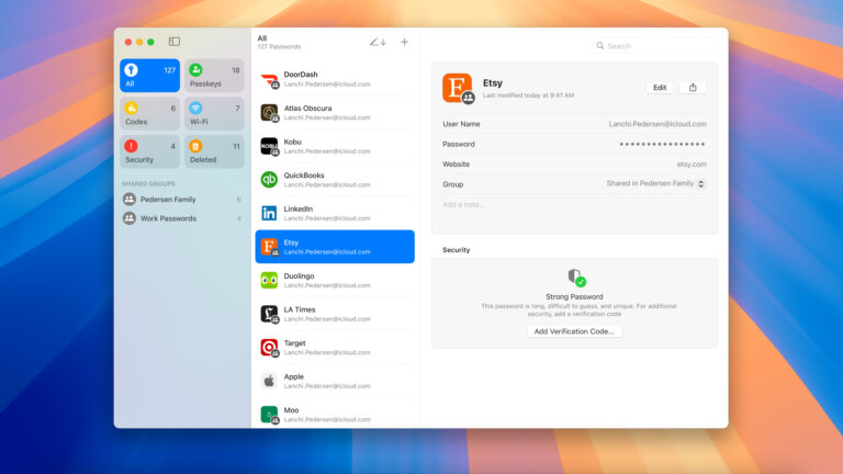 Apple WWDC24 macOS Sequoia Passwords app 240610