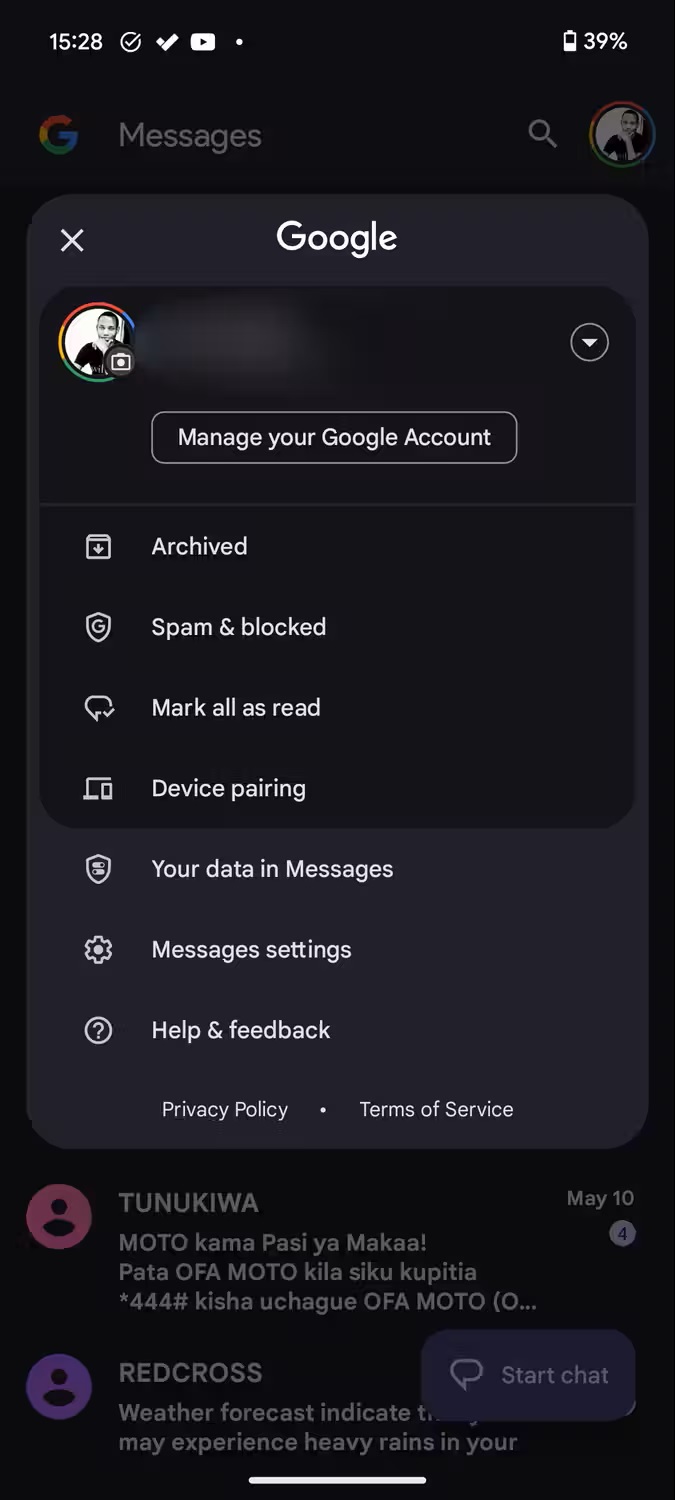 01 message settings menu android