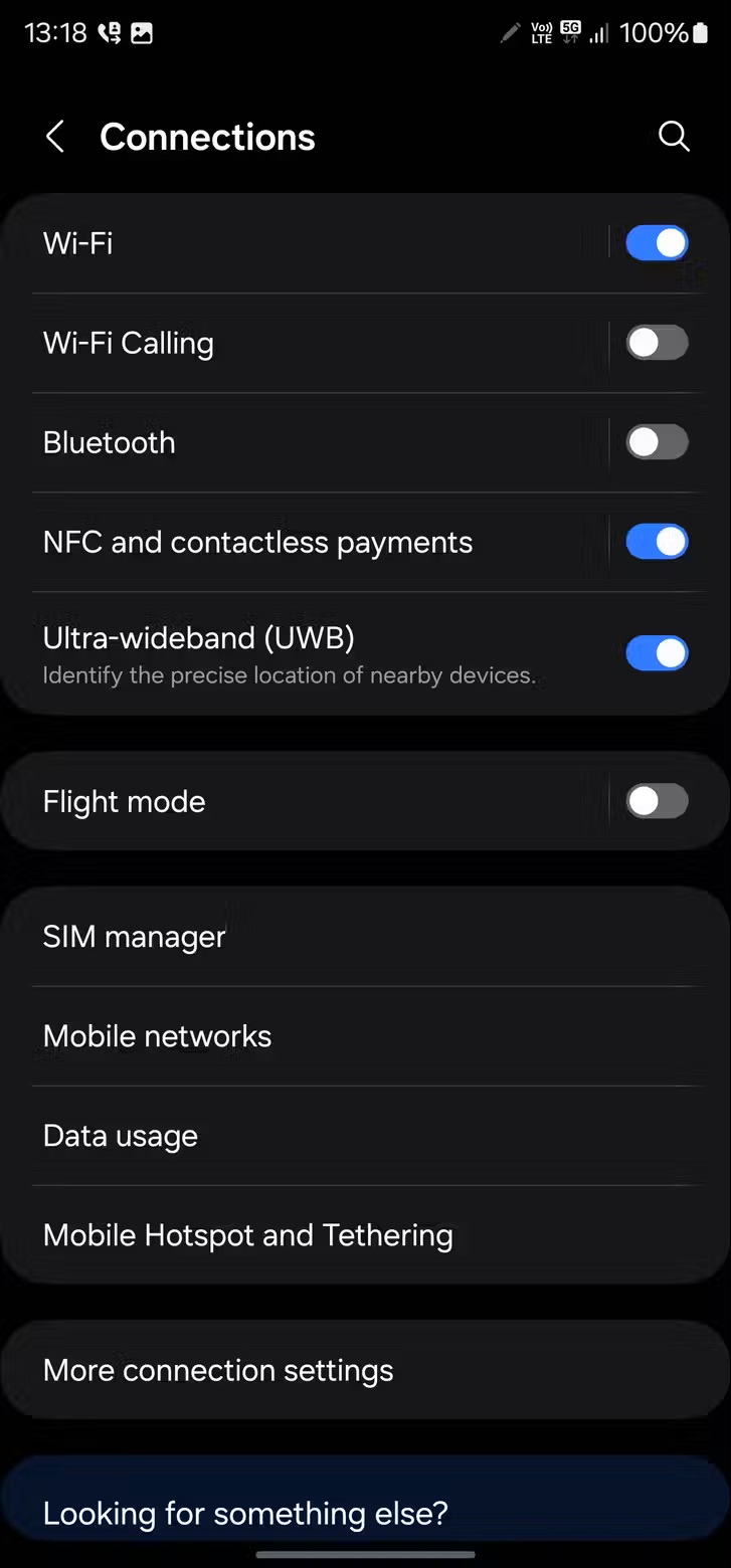 samsung settings sim card