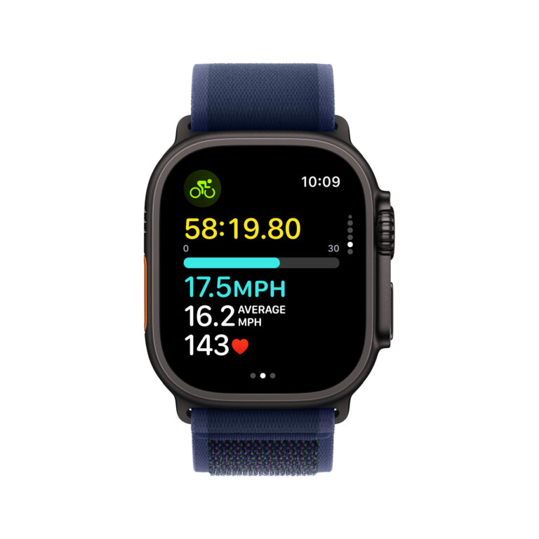 Apple Watch Ultra 2 cycling speed view 240909