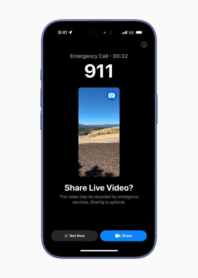 Apple iPhone 16 Emergency SOS Live Video 240909