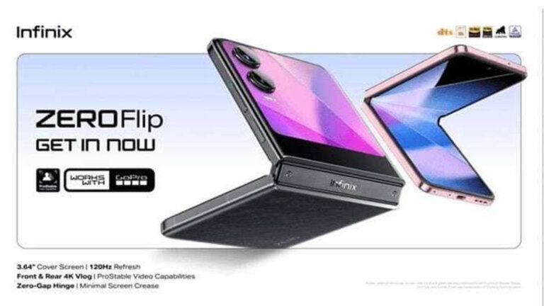 infinix zero flip มือถือจอพับ