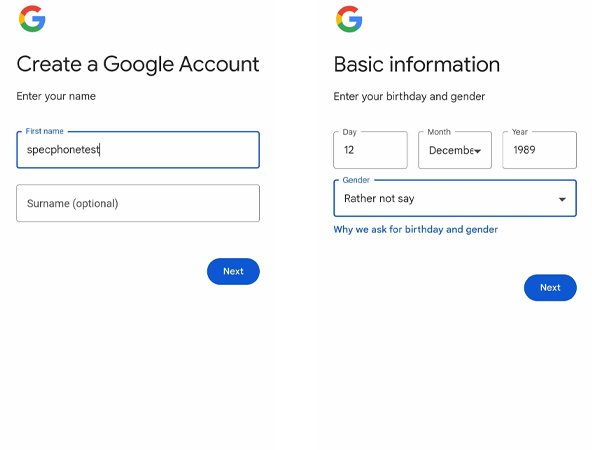 วิธีสมัคร Gmail ใหม่ ในโทรศัพท์ปี 2024 ไม่ใช้เบอร์โทรศัพท์สำหรับ Android iOS 2567 2