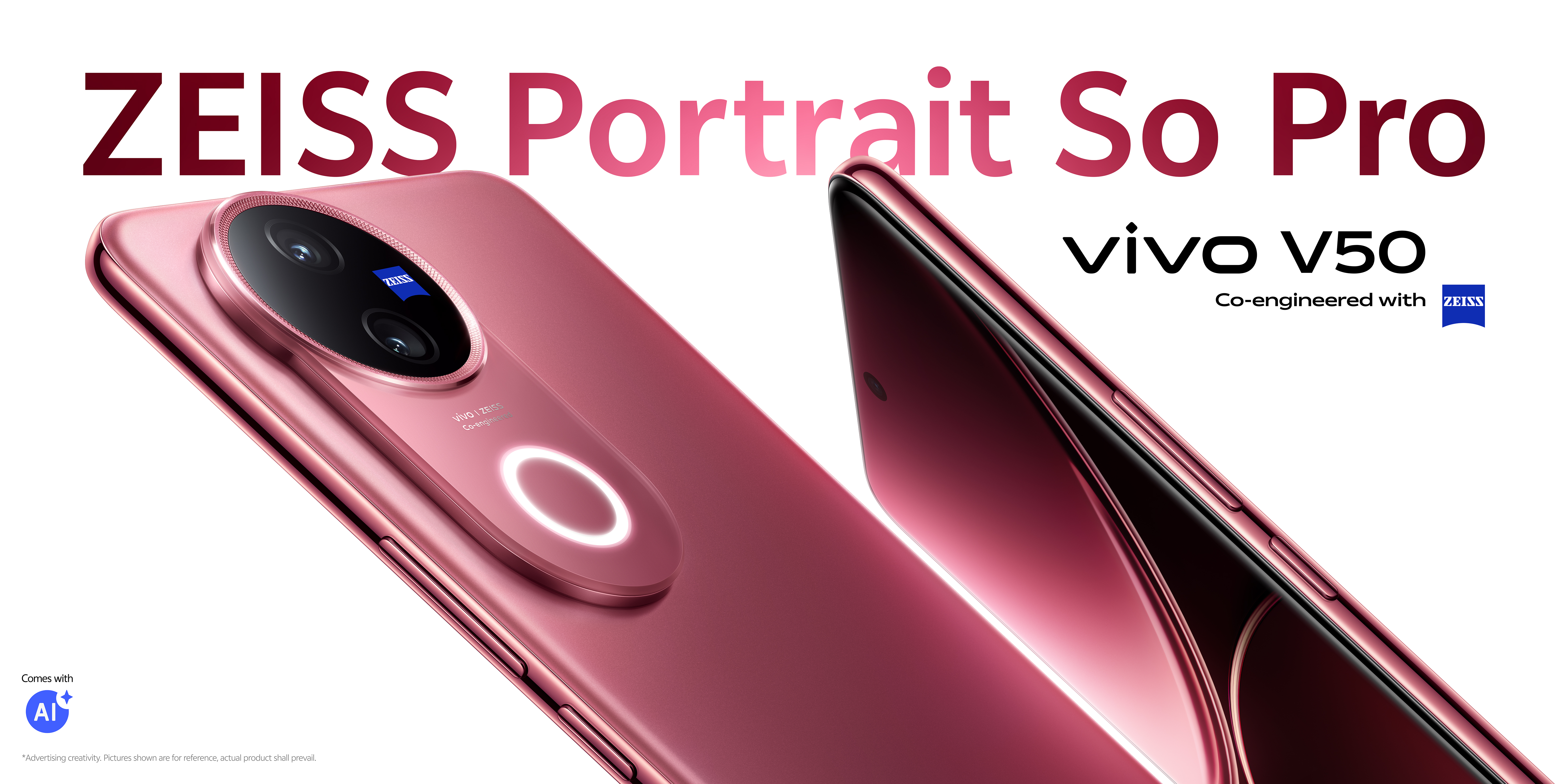 vivo เปิดตัว V50 สมาร์ตโฟนพอร์ตเทรตกล้อง ZEISS ส่งท้ายเดือนแห่งความรัก ในคอนเซ็ปต์ ‘ถ่ายที่รักอย่างโปร’