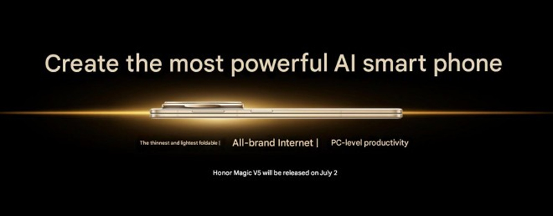 Honor Magic V5 มือถือจอพับเบาบางที่สุดในโลก เปิดตัว 2 กรกฎาคมนี้ 2025 2