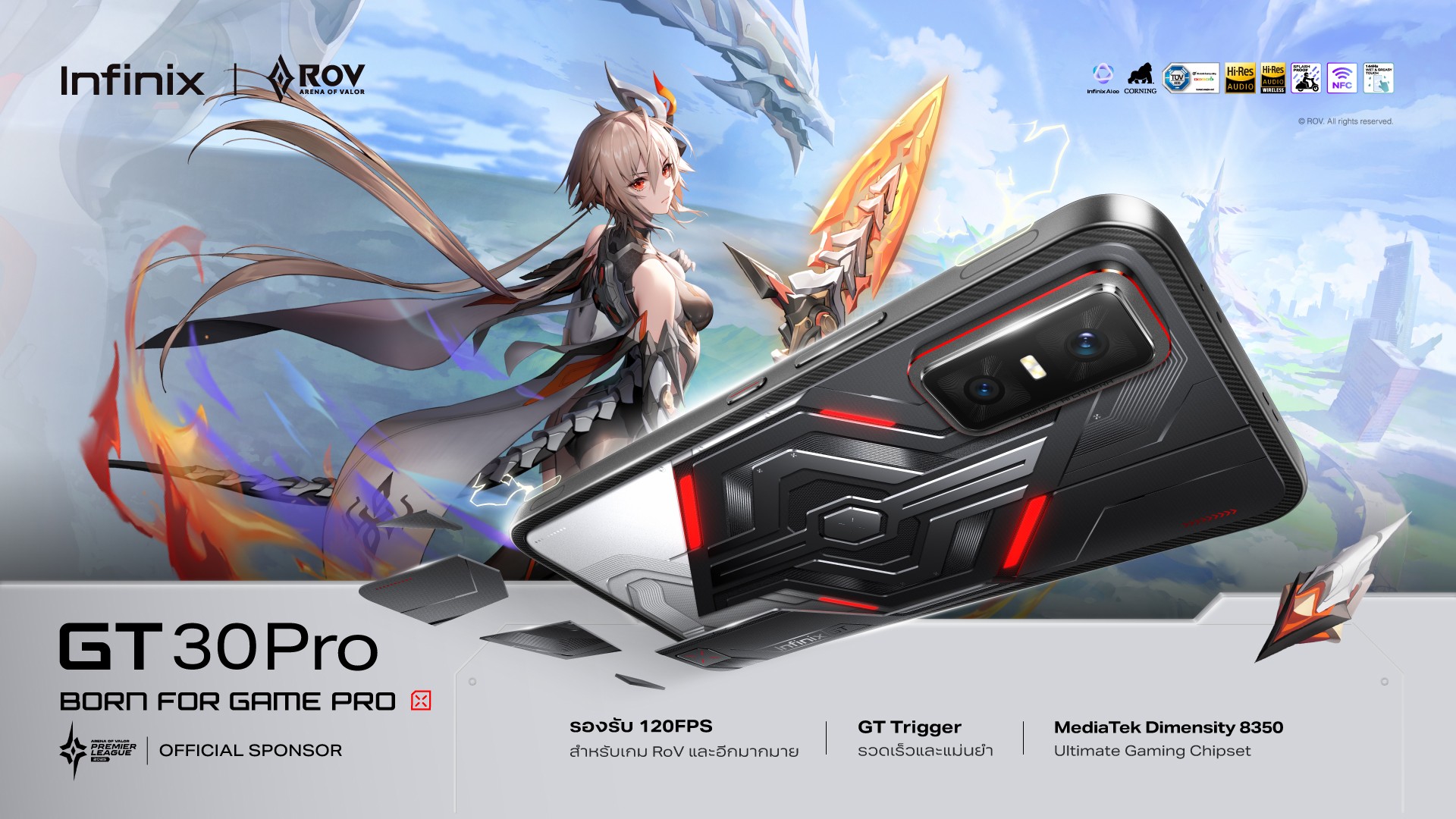เร็ว แรง แม่นยำ! Infinix GT 30 Pro เกมมิ่งโฟนของเกมเมอร์ตัวจริงจัดเต็มฟีเจอร์ระดับโปรกับ GT Trigger และเฟรมเรท 120FPS ยิงยาวเต็มวัน