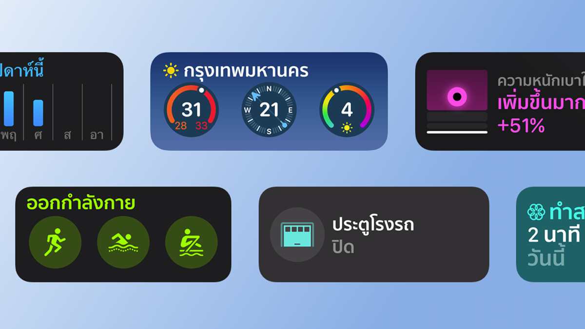 ลือ watchOS 26 อาจเปิดให้ใช้งานวิดเจ็ตแอปอื่น บนหน้า Control Center ได้เป็นครั้งแรก