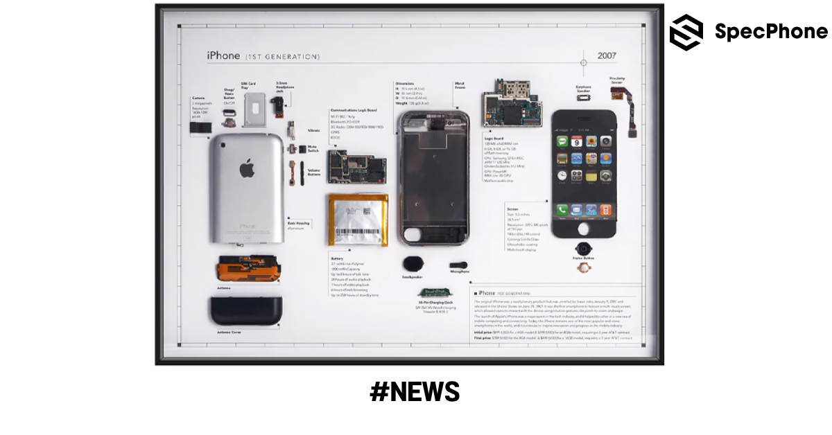 มันคือศิลปะ! iPhone 2G รุ่นแรกถูกนำมาแยกชิ้นส่วนใส่กรอบและวางขายสำหรบนักสะสมในราคา 11,500 บาท