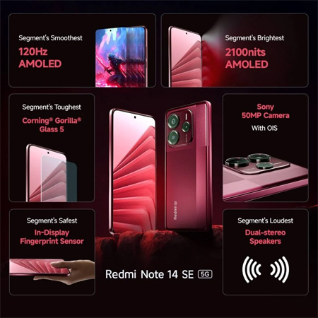 เปิดตัว Redmi Note 14 SE 5G พร้อมจอ AMOLED 120Hz ชิป Dimensity 7025 และแบต 5110mAh 1