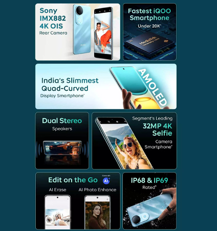 เปิดตัว iQOO Z10R มือถือระดับกลาง พร้อมจอโค้ง AMOLED 120Hz ชิป Dimensity 7400 และแบต 5,700mAh 1