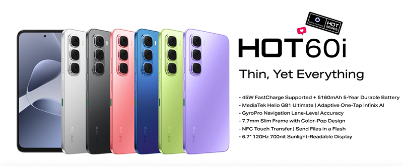 เปิดตัวสเปค Infinix Hot 60i ได้ชิป Helio G81 แบตอึดชาร์จไวกล้อง 50MP ราคา รีวิว 4
