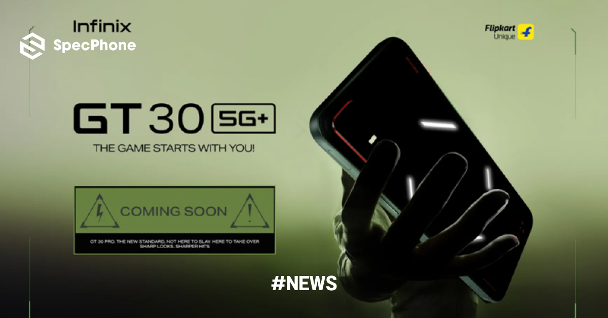 เผยภาพพร้อมสเปค Infinix GT 30 5G+ มือถือเกมมิ่งมีไฟ LED ด้านหลัง ชิป Dimensity 7400 และจอ 1.5K