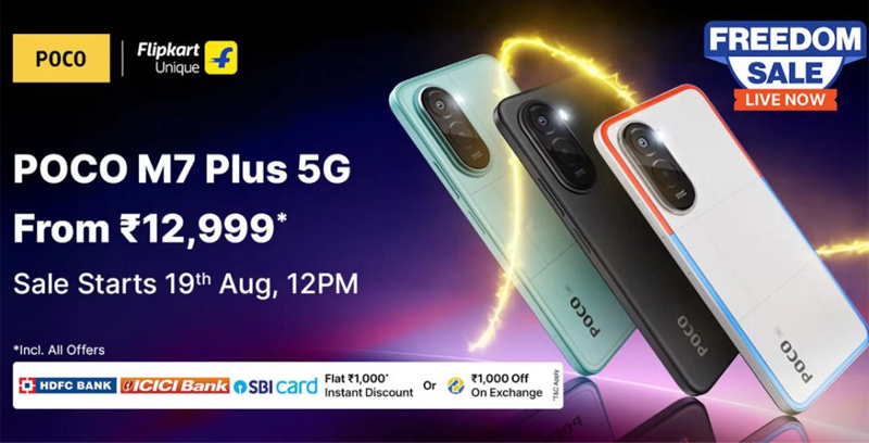 เปิดตัว POCO M7 Plus 5G พร้อมหน้าจอ 6.9 นิ้ว 144Hz ชิป Snapdragon 6s Gen 3 และแบตใหญ่ 7000mAh 1