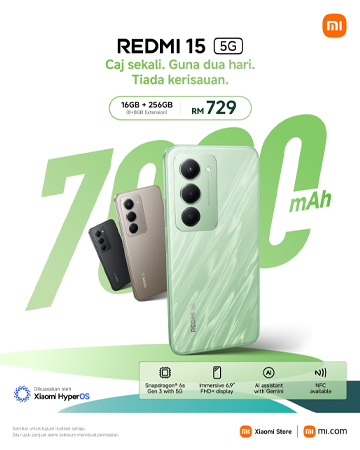 เปิดตัว Redmi 15 5G มาพร้อมชิป Snapdragon 6s Gen 3 จอ 144Hz แบต 7,000mAh และกล้อง 50MP 5
