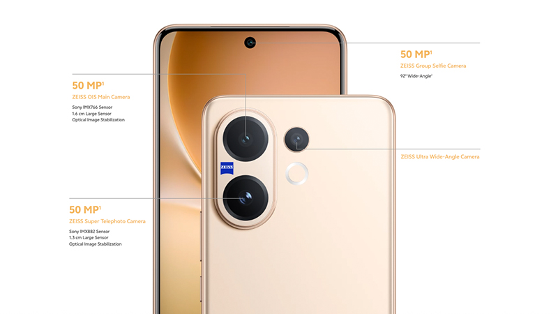 เปิดตัว Vivo V60 ได้ชิป Snapdragon 7 Gen 4 แบต 6,500mAh กล้องเทเลโฟโต้ ZEISS 50MP ราคาเริ่มต้นประมาณ 13,700 บาท 5