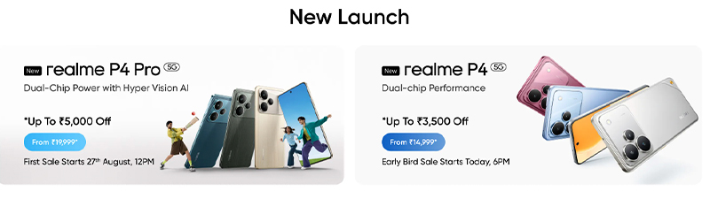 เปิดตัว realme P4/ realme P4 Pro หน้าจอ AMOLED 144Hz กล้อง AI 50MP และแบต 7000mAh ราคาเริ่มต้นประมาณ 6,900 บาท 1