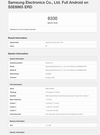 เผยคะแนนชิป Exynos 1680 ที่คาดว่าจะอยู่ใน Samsung Galaxy A57 อาจมีประสิทธิภาพดีขึ้น 2 เท่า 1