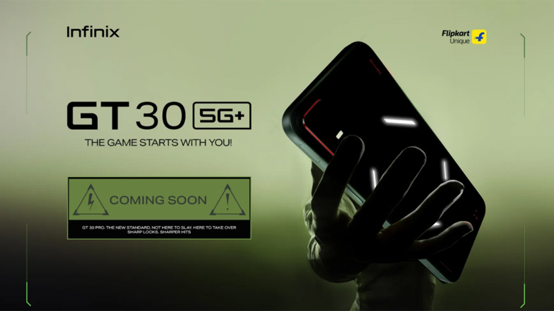 เผยภาพพร้อมสเปค Infinix GT 30 5G+ มือถือเกมมิ่งมีไฟ LED ด้านหลัง ชิป Dimensity 7400 และจอ 1.5K 1