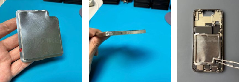 เผยภาพแบตเตอรี่ iPhone 17 Pro และ iPhone 17 Air ระบายความร้อนดีขึ้น แต่ขนาดต่างกันครึ่งนึง 3