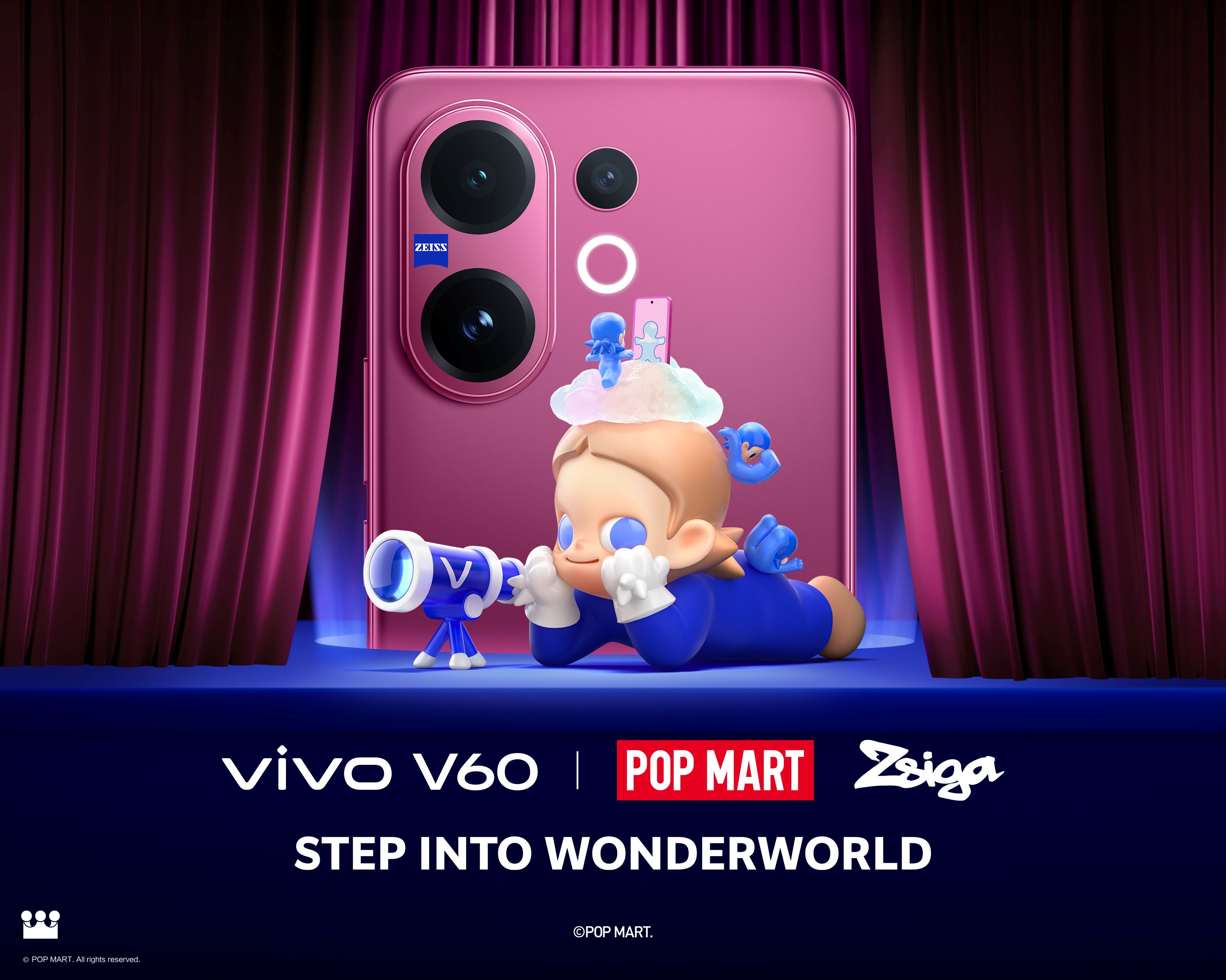 vivo V60 คอลแลบ POP MART Zsiga เพื่อพาทุกคนค้นพบความสนุกในทุกช็อต