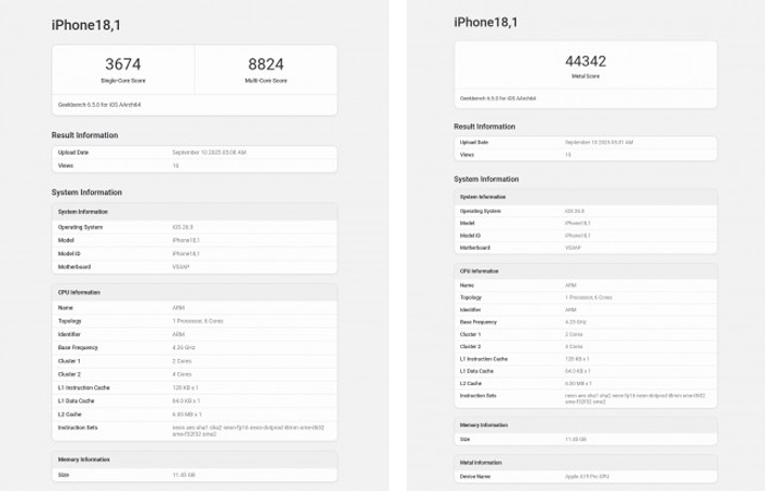 เผยผลทดสอบ iPhone 17 Series บน Geekbench มีประสิทธิภาพ CPU และ GPU ที่ดีขึ้นเยอะ 3