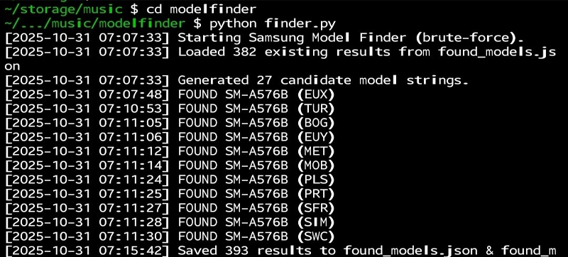 พบ Samsung Galaxy A57 บนเซิร์ฟเวอร์ทดสอบ คาดเปิดตัวต้นปี 2026