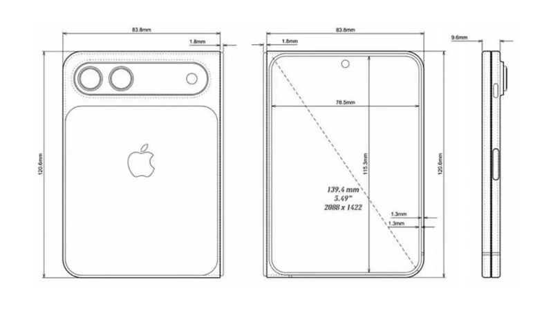 หลุดภาพเรนเดอร์ iPhone Fold ครั้งแรก! เผยดีไซน์จอพับคล้าย iPad mini ก่อนเปิดตัวปลายปี 2026