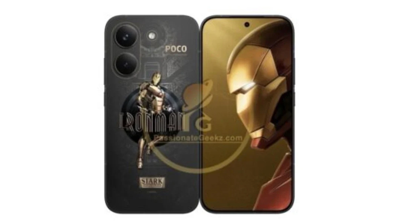 หลุดภาพ POCO X8 Pro Iron Man Edition โชว์ดีไซน์สีเทาตัดสีทอง ก่อนเปิดตัวเร็วๆ นี้ 