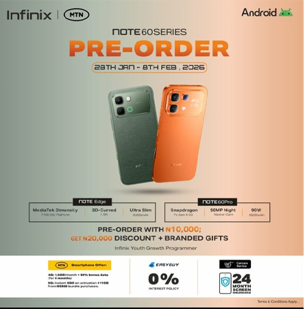 เผยสเปค Infinix Note 60 Pro มือถือตัวตึงรุ่นใหม่ มาพร้อมจอ Matrix ด้านหลัง เปิดตัว ราคา 2026 