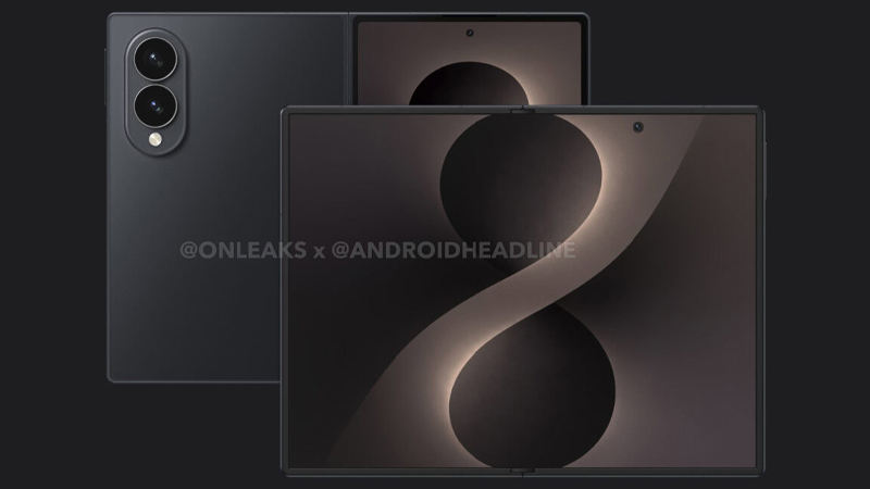 เผยภาพเรนเดอร์แรก Samsung Galaxy Z Fold 8 Wide มือถือจอพับแบบกว้าง ว่าที่คู่แข่งของ iPhone Fold 