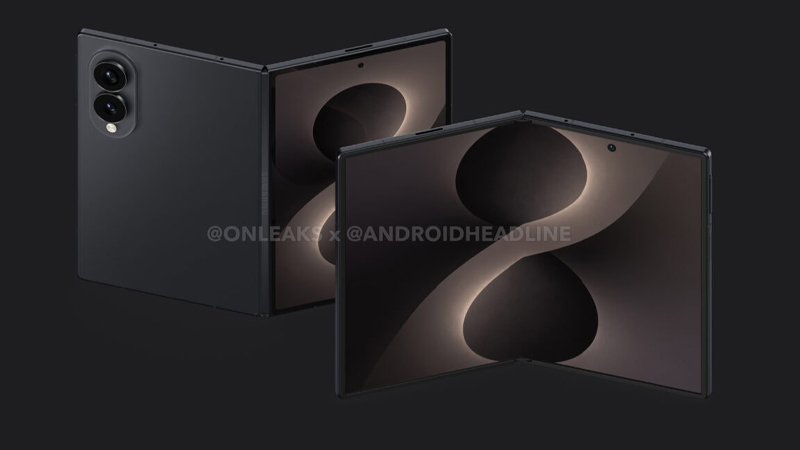 เผยภาพเรนเดอร์แรก Samsung Galaxy Z Fold 8 Wide มือถือจอพับแบบกว้าง ว่าที่คู่แข่งของ iPhone Fold 